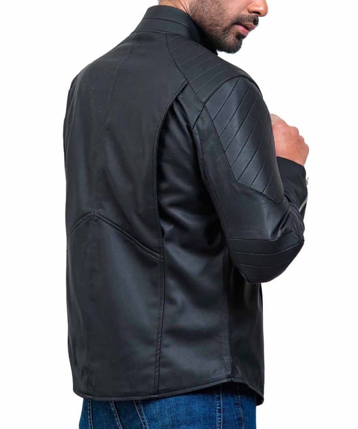 Batman The Dark Knight Rises Black Leather Jacket online sale usaleather jacket men