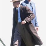 Cillian Murphy Oppenheimer 2023 Brown Wool Coat