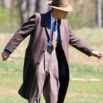 Cillian Murphy Oppenheimer 2023 Brown Wool Coat