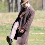 Cillian Murphy Oppenheimer 2023 Brown Wool Coat