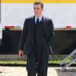Cillian Murphy Oppenheimer Black Suit men