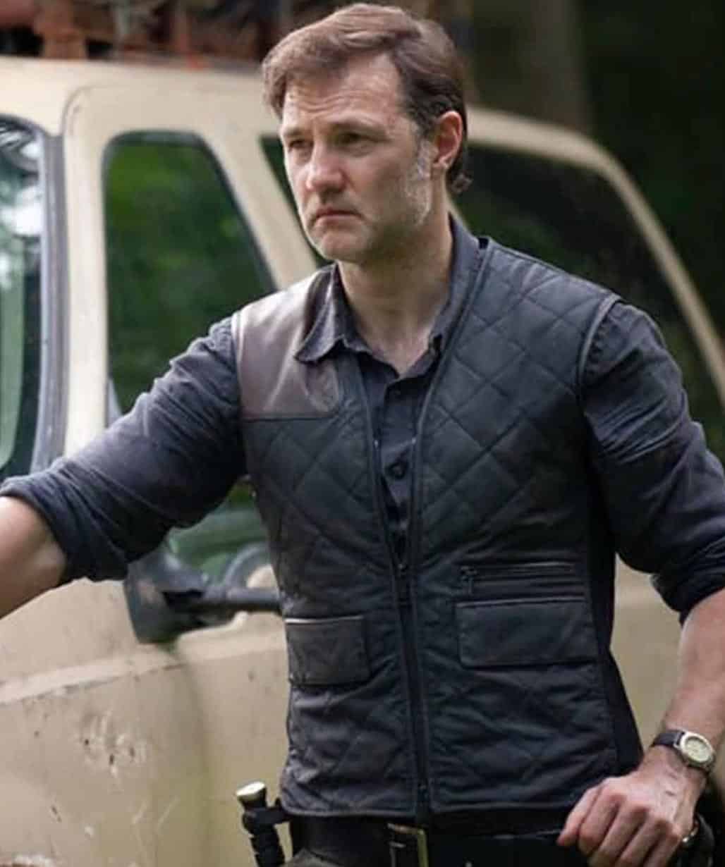 Governor The Walking Dead David Morrissey Quilted Vest