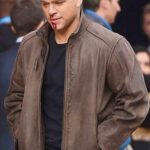 Matt Damon Jason Bourne Distressed Brown Jacket