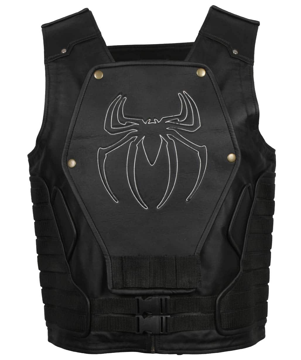spiderman-black-leather-vest-cosplay-costume