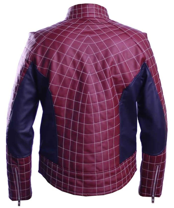 Spiderman No Way Home Maroon Leather Jackets sale