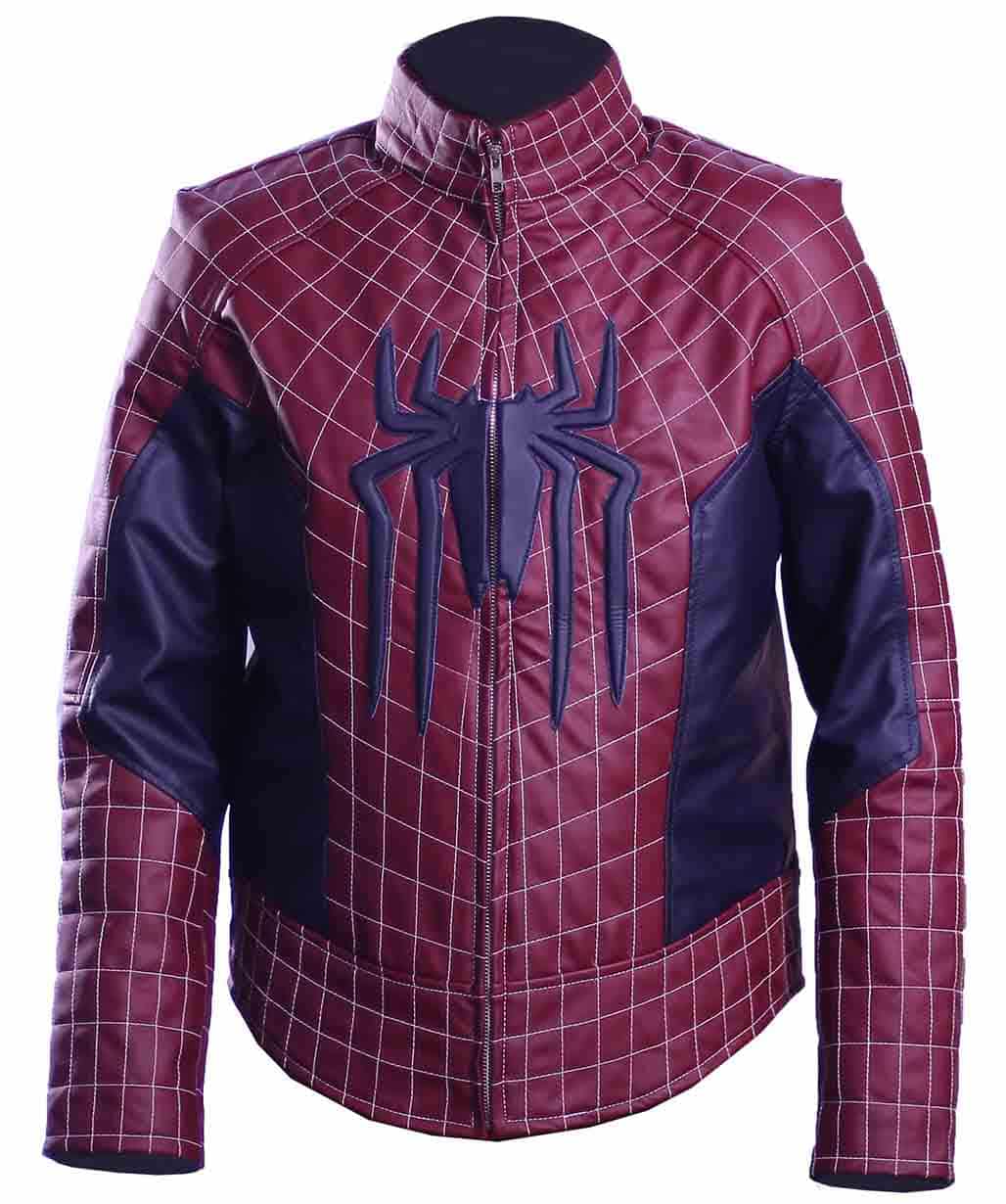 spiderman-no-way-home-maroon-leather-jacket