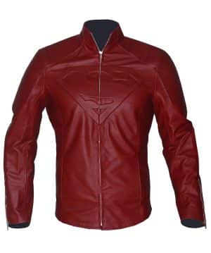 Superman Smallville Red Leather Jacket Costume