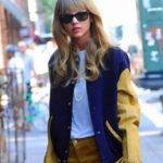 Taylor Swift Blue Yellow Varsity Jacket