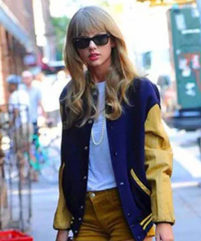 Taylor Swift Blue Yellow Varsity Jacket