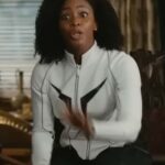 The Marvels Monica Rambeau White Leather Jacket