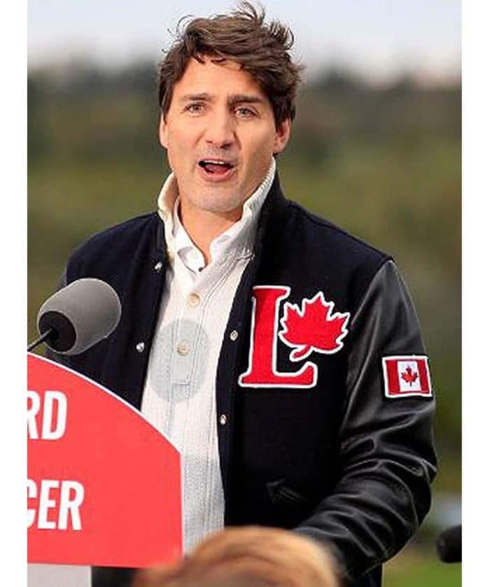 Canadian Prime Minister Justin Trudeau Varsity Jacket