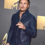 Chris Pratt Blue Leather Jacket mens sale