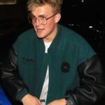 Jake Paul Green and Black Varsity Jacket
