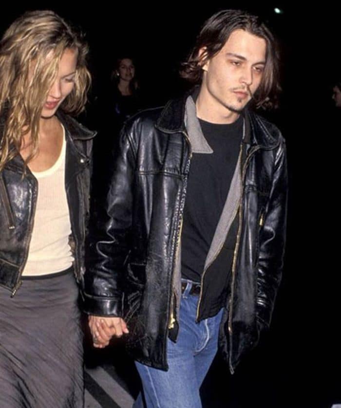 Johnny Depp Black Leather Jacket for men