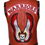 The Warriors Brown Leather Jacket Biker Vest