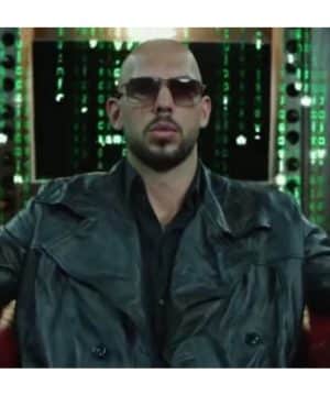 Top G Andrew Tate Escape The Matrix Leather Coat