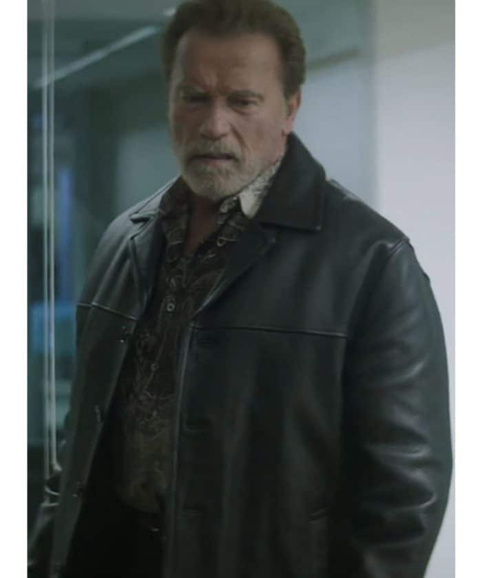 Arnold Schwarzenegger Aftermath Roman Leather Jacket online