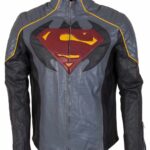 Batman Vs Superman Grey Leather Jacket Costume