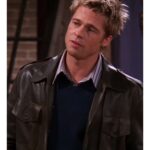 Brad Pitt Friends Brown Leather Jacket