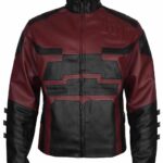 Charlie Cox Daredevil Maroon Leather Jacket