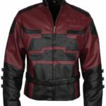 Charlie Cox Daredevil Maroon Leather Jacket Costume