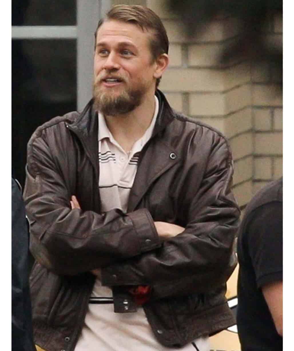 charlie-hunnam-jungleland-brown-leather-jacket