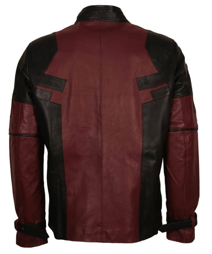 Deadpool Ryan Reynolds Leather Costume Jacket Back
