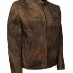 Distressed Brown Men Vintage Leather Jacket online