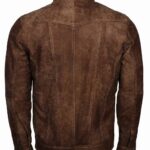 Shop Dorus Men Brown Suede Leather Jacket
