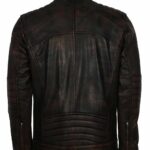 Haemon Brown Biker Leather Jacket outfit