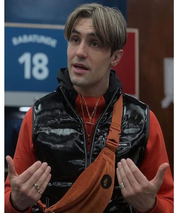 Jamie Tartt Ted Lasso Season 03 Leather Vest for Men