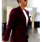 Joe Burrow Maroon Suit - USA Leather Factory