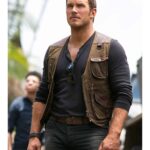Jurassic World Chris Pratt Owen Grady Brown Vest Outfit