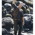 Jurassic World Chris Pratt Owen Grady Brown Vest Men