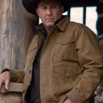 Kevin Costner Yellowstone John Dutton Brown Cotton Jacket