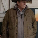 Kevin Costner Yellowstone John Dutton Brown Cotton Jacket