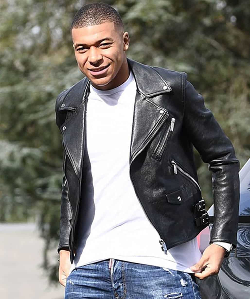 kylian-mbappe-black-leather-jacket