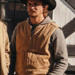 Luke Grimes Yellowstone Brown Cotton Vest