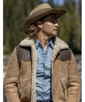 Luke Grimes Yellowstone S05 Suede Leather Jacket