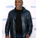 Mike Tyson Black Leather Jacket