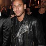 Neymar Black Leather Jacket