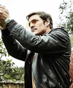 Pedro Pascal Narcos Season 2 Black Leather Jacket