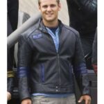 Power Rangers RPM Flynn McAllistair Leather Jacket mens