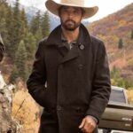 Ryan Bingham Yellowstone Outfit Walker Black Wool Peacoat