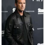 Sam Worthington Black Trucker Jacket - USA Leather Factory