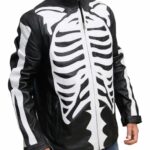 Skeleton Black Men Halloween Jacket Costume 