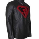 Superman Red Son Grey Leather Jacket Costume