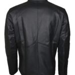 Superman Red Son Grey Leather Jacket Men