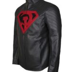 Superman Red Son Grey Leather Jacket For Men