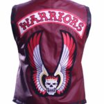 The Warriors Maroon Leather Vest Halloween Costume